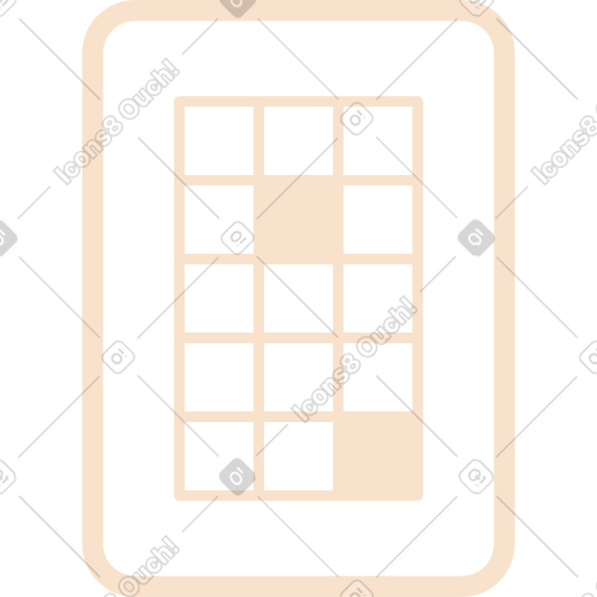 Folks スタイルの Webインターフェイスの要素 のイラストをPNG、SVG形式でダウンロード