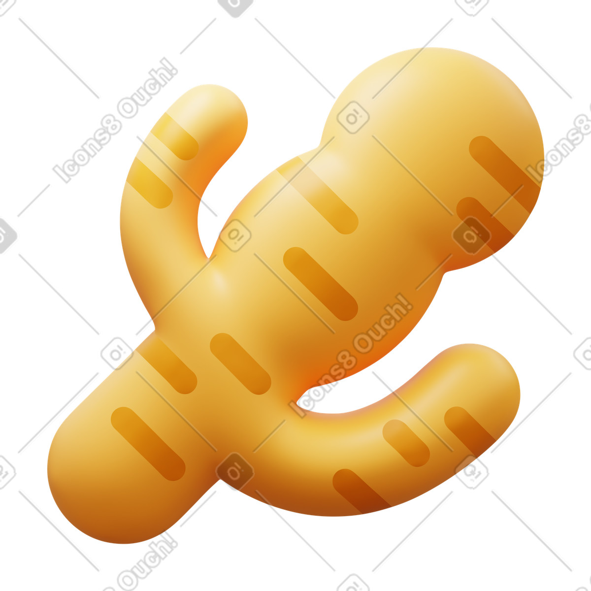 3D Fluency スタイルの Ginger のイラストをPNG、SVG形式でダウンロード
