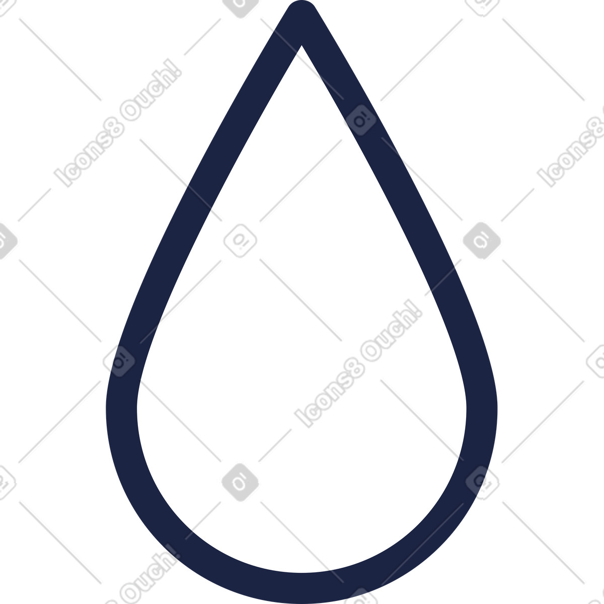 Ilustração de Ícone umidade em no estilo Urban Line para baixar em PNG, SVG