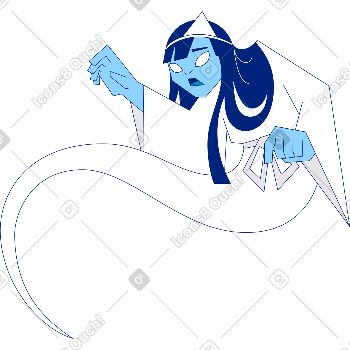 Illustration Fantôme dans le style Neo-Sakura à télécharger aux formats PNG, SVG
