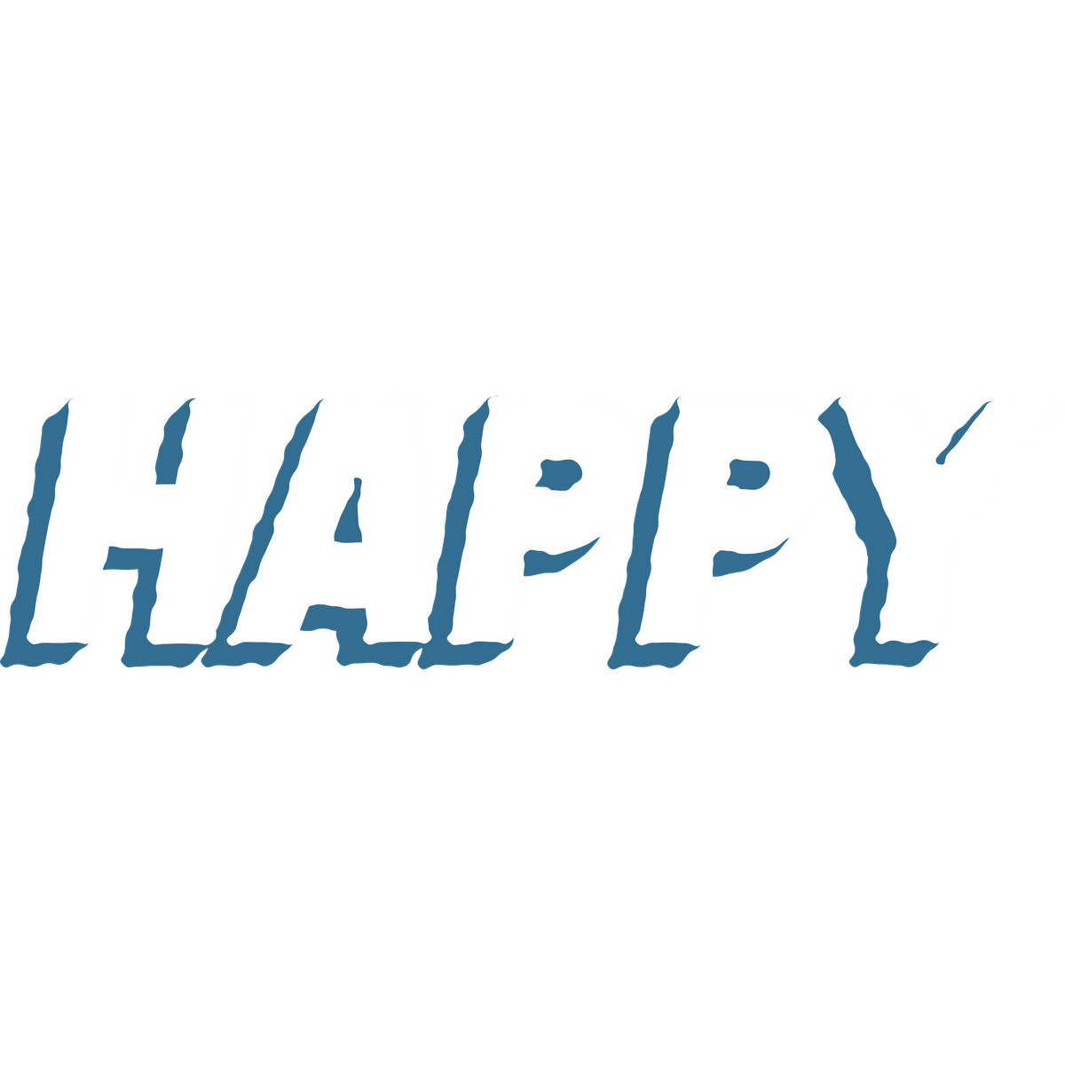 Happy word illustration in Cherry style download in PNG, SVG
