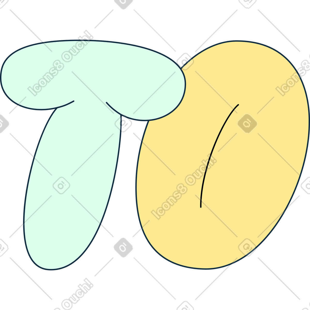 Lettering to illustration in PNG, SVG