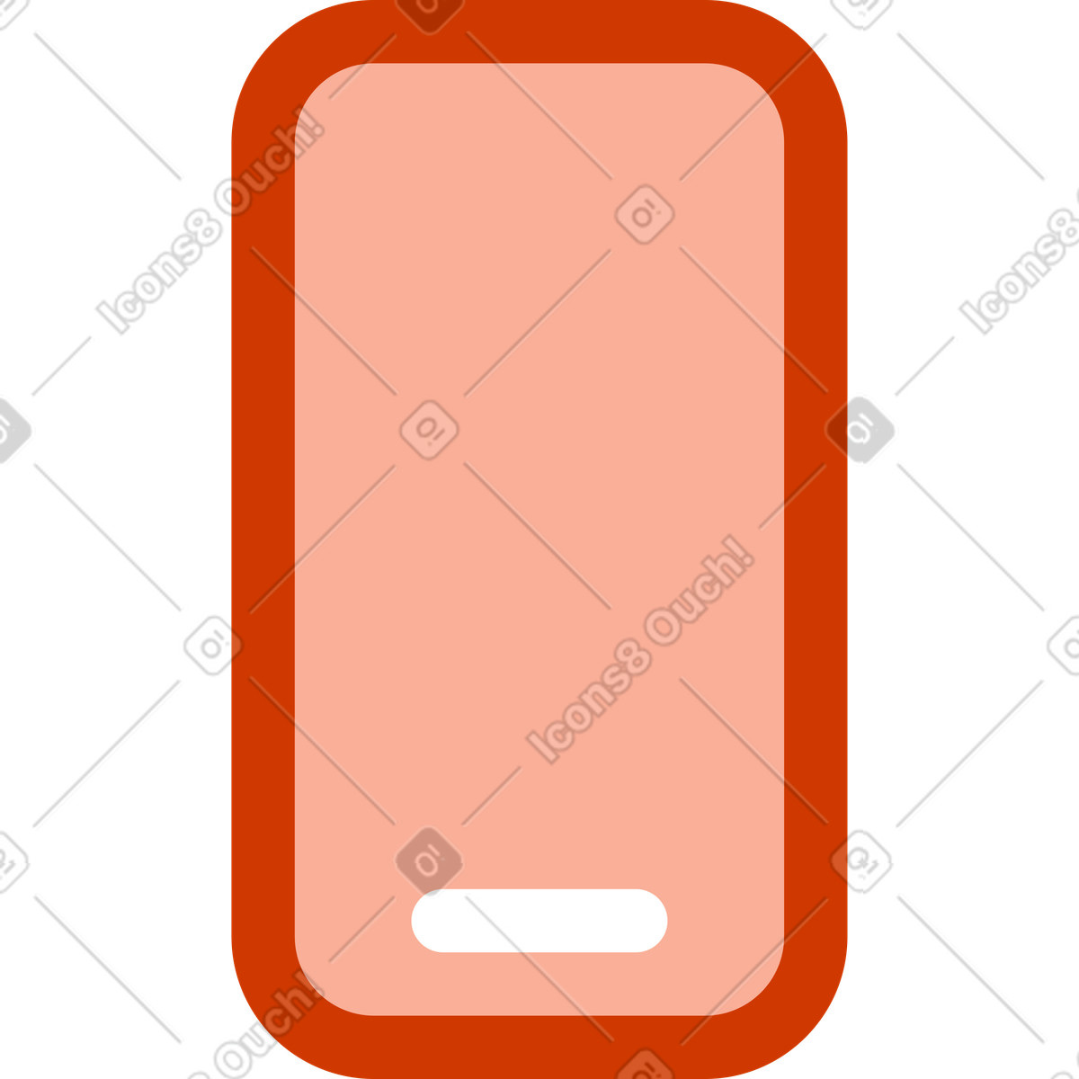 Ilustração de Telefone em no estilo Natty para baixar em PNG, SVG