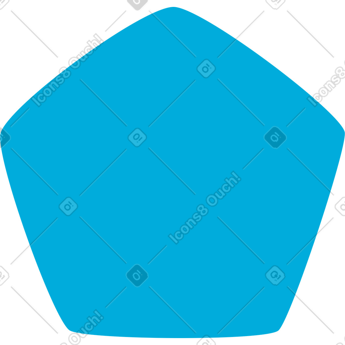Pentagono illustrazione in stile Flame scarica in PNG, SVG