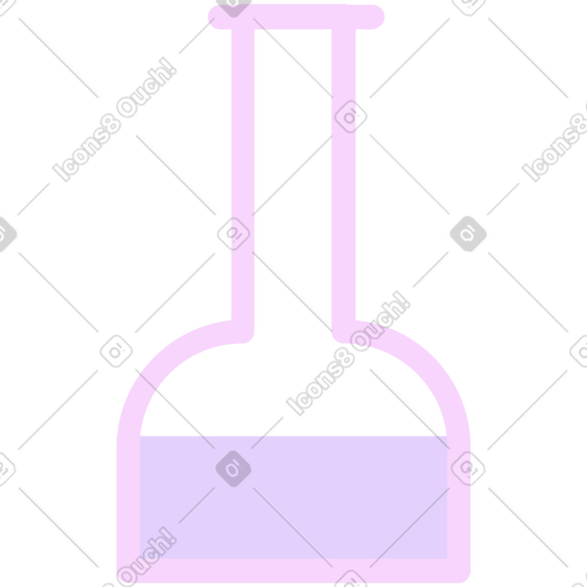 Ilustración Tubo de ensayo en estilo Marginalia a descargar en PNG y SVG