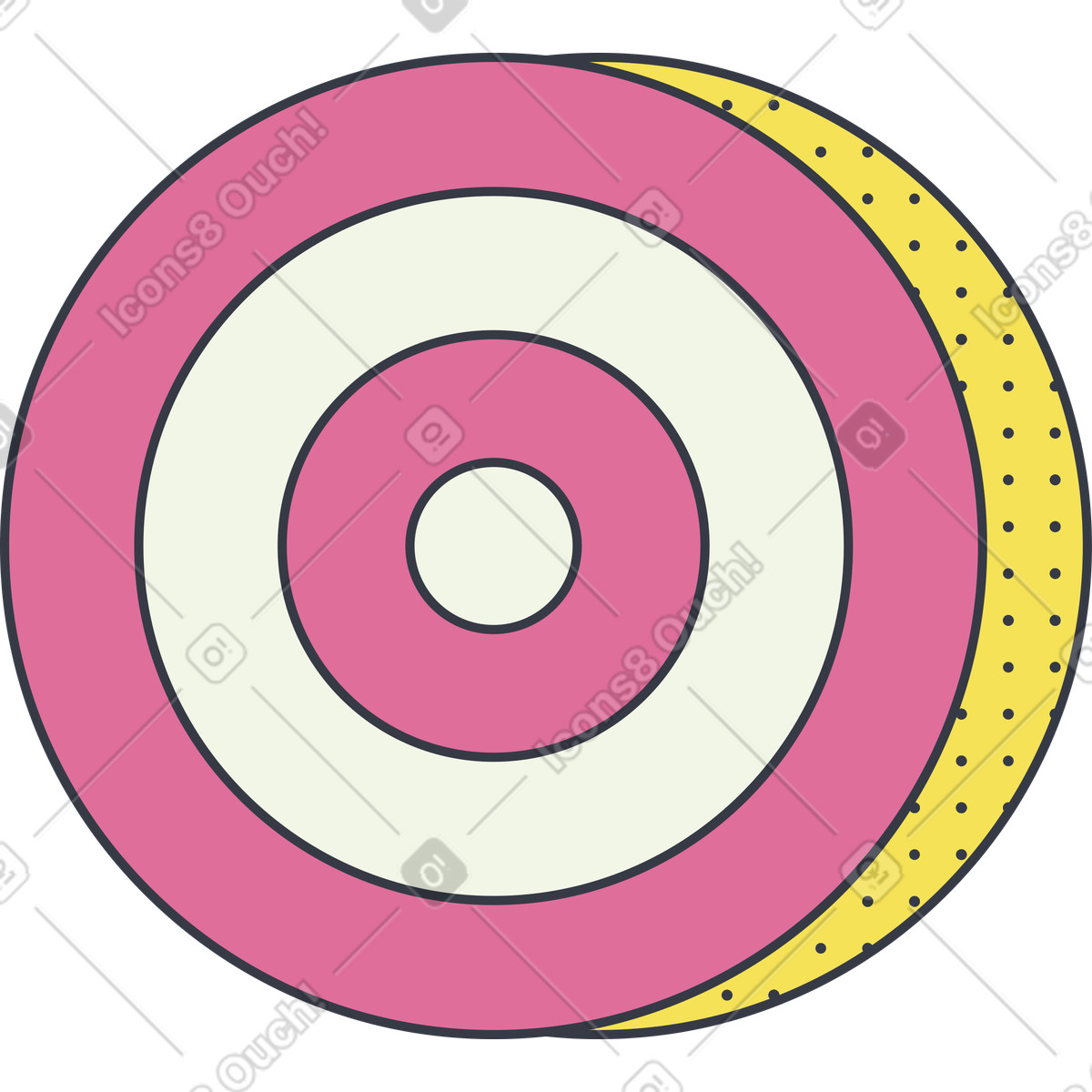 Bersaglio illustrazione in stile Abstract scarica in PNG, SVG
