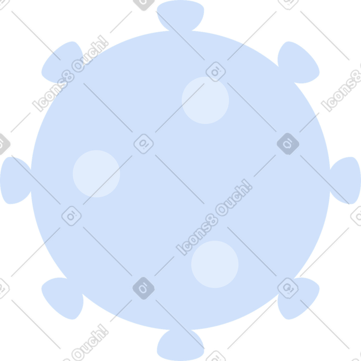 Clip スタイルの コビッド分子 のイラストをPNG、SVG形式でダウンロード