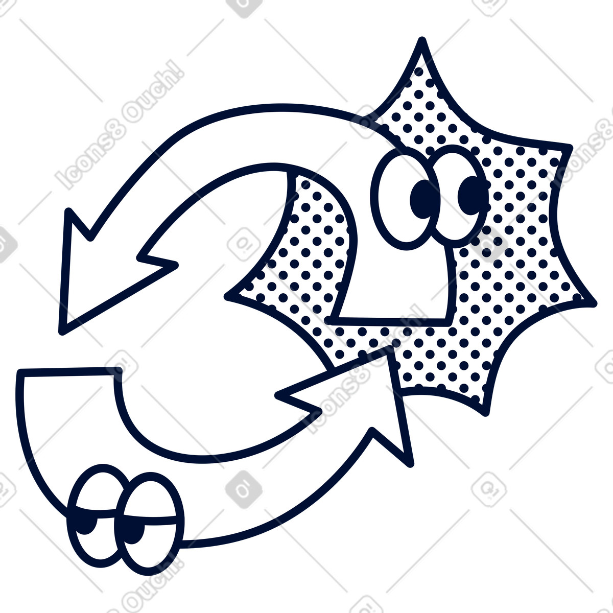 Iterativer prozess, workflow-schleife, echtzeit-aktualisierungen-Illustration im Blink-Stil als Download in PNG, SVG