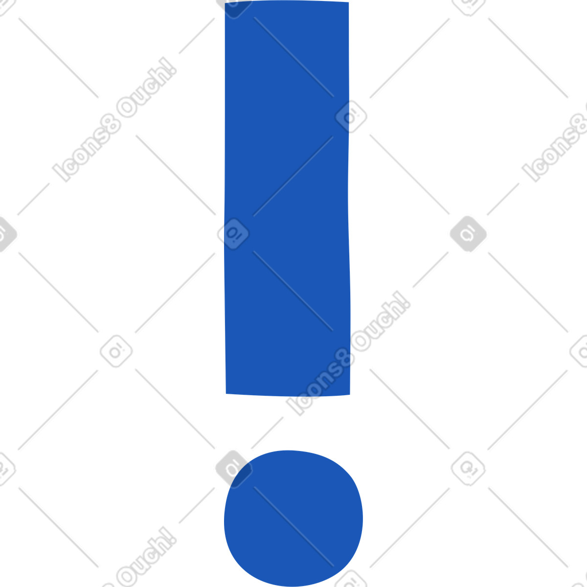 Ausrufezeichen-Illustration im Storyline-Stil als Download in PNG, SVG