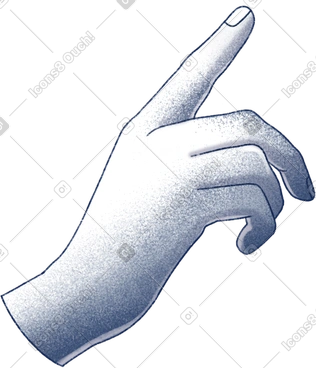 Stone hand pointing at something PNG, SVG