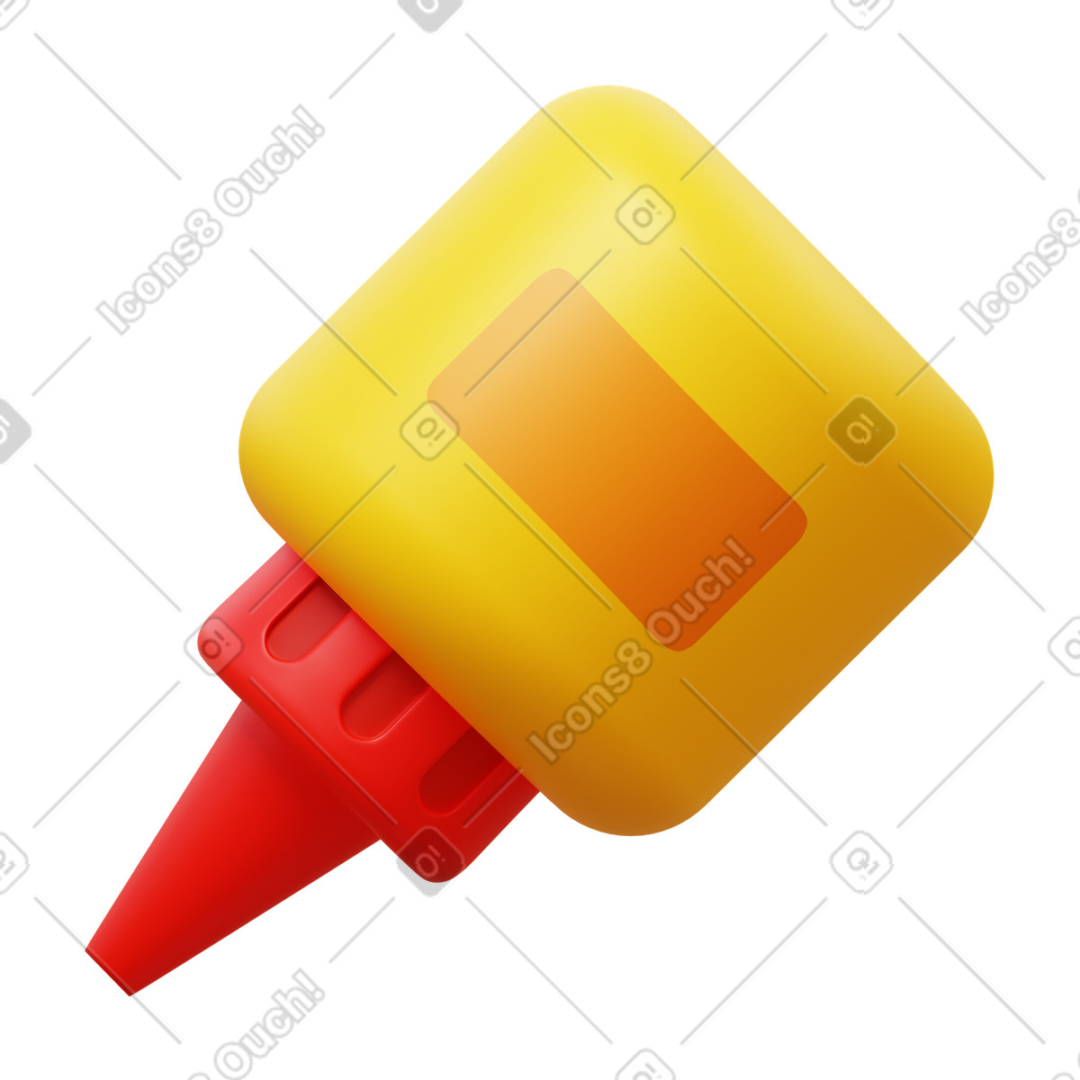 Glue illustrazione in stile 3D Fluency scarica in PNG, SVG