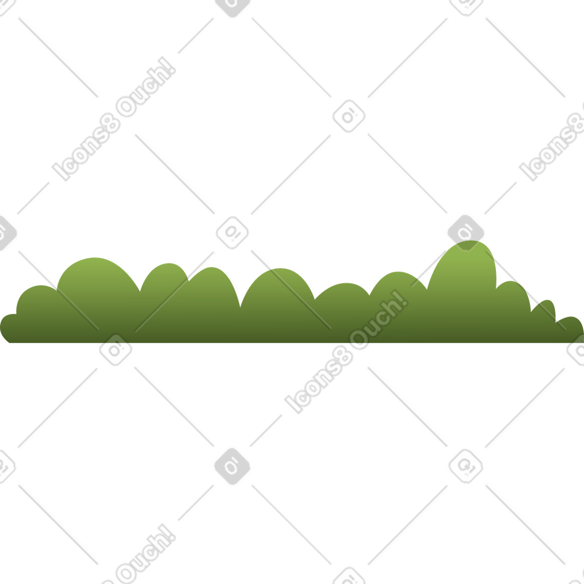 Illustration Des buissons dans le style Vivid à télécharger aux formats PNG, SVG