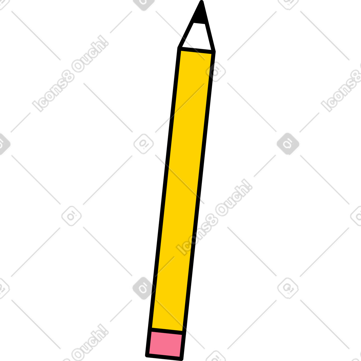 Ilustração de Lápis em no estilo Giggle para baixar em PNG, SVG