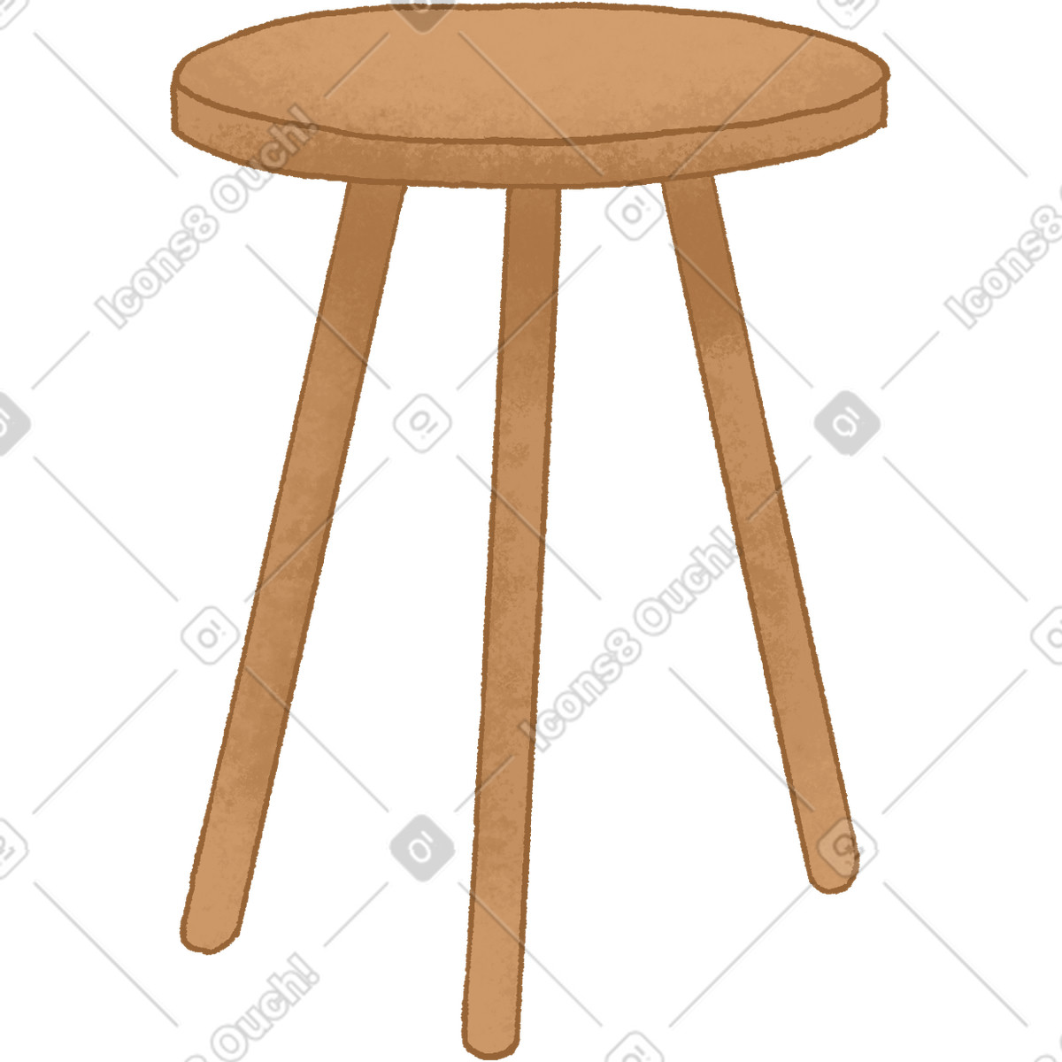 Coffee table illustration in Hue style download in PNG, SVG