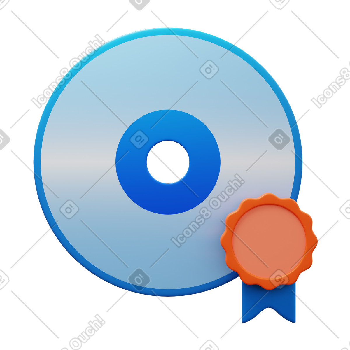 Software license illustrazione in stile 3D Fluency scarica in PNG, SVG