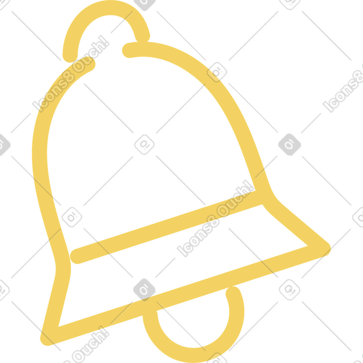 Macaroni スタイルの ベル のイラストをPNG、SVG形式でダウンロード