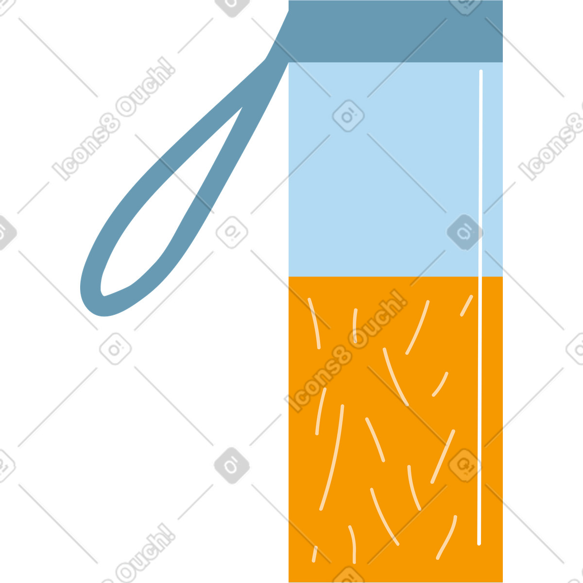 Illustration Bouteille d'eau dans le style Woof à télécharger aux formats PNG, SVG