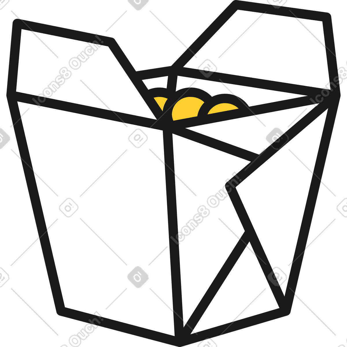 Wok illustrazione in stile Taxi scarica in PNG, SVG