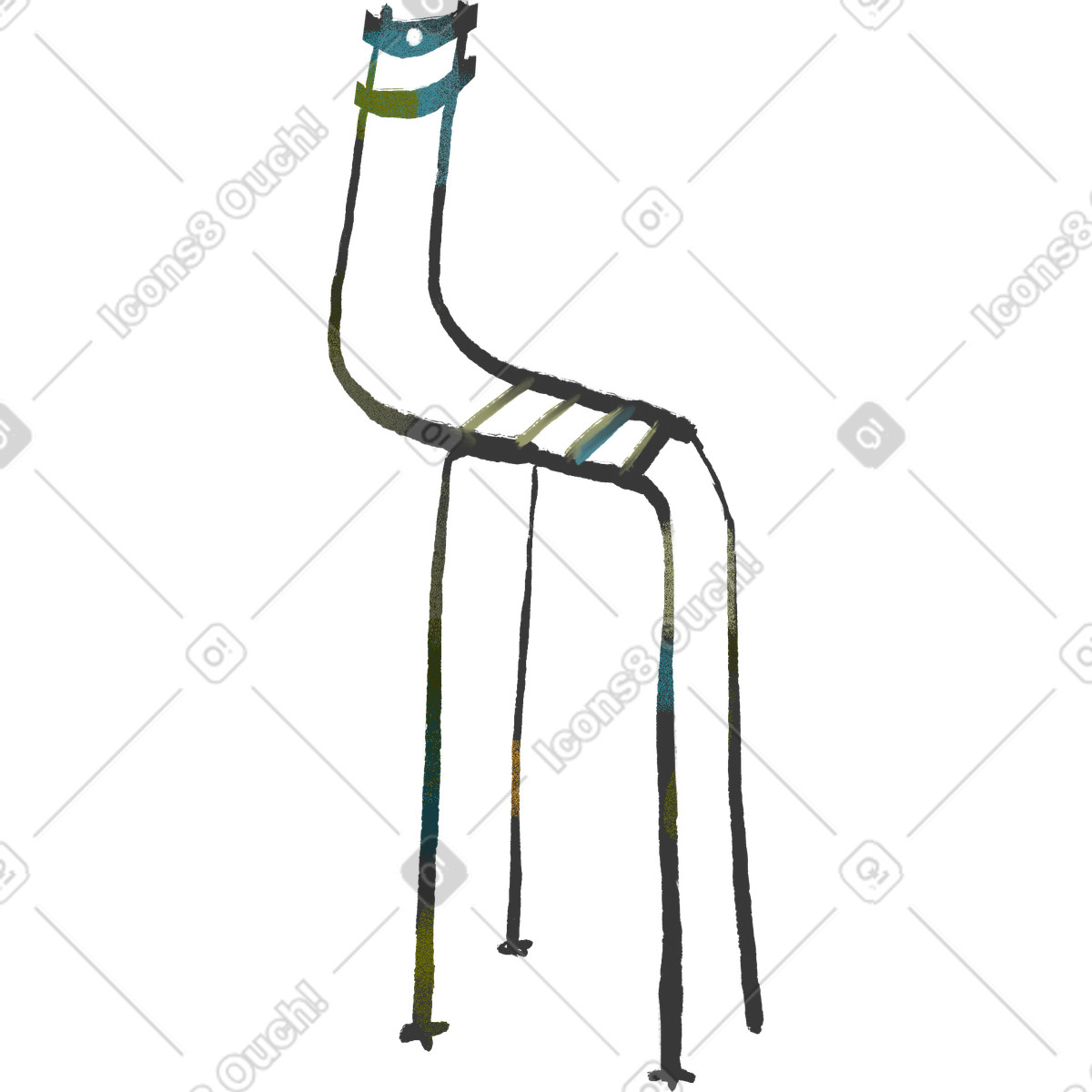 Illustration Chaise dans le style Fabulous à télécharger aux formats PNG, SVG
