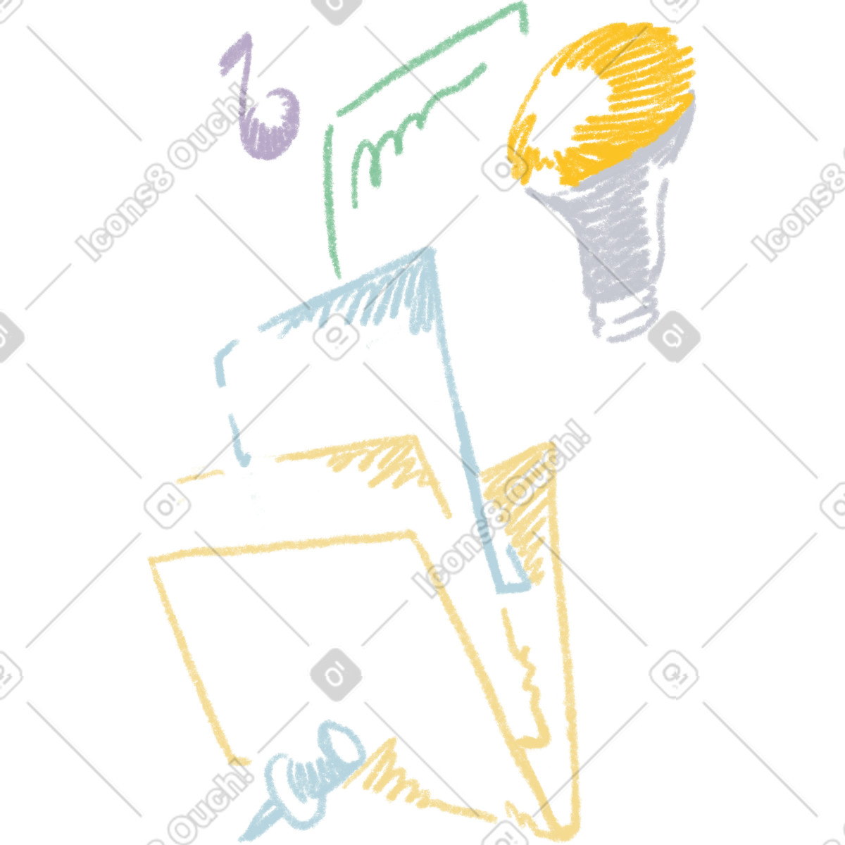 Sketchbook スタイルの Virtual interface のイラストをPNG、SVG形式でダウンロード