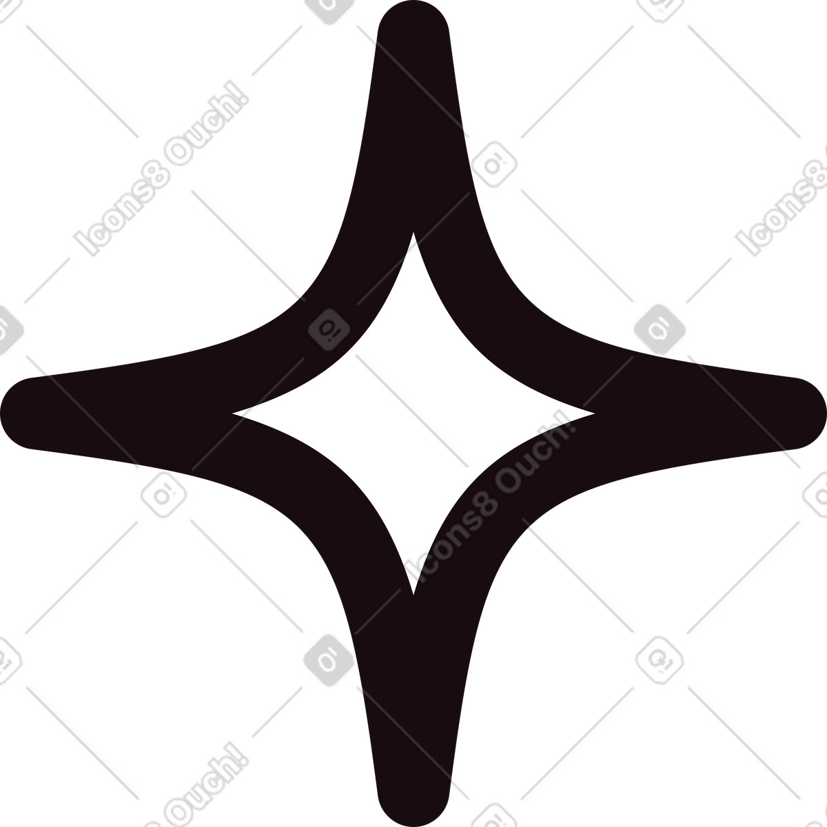 Little star illustration in Delight style download in PNG, SVG