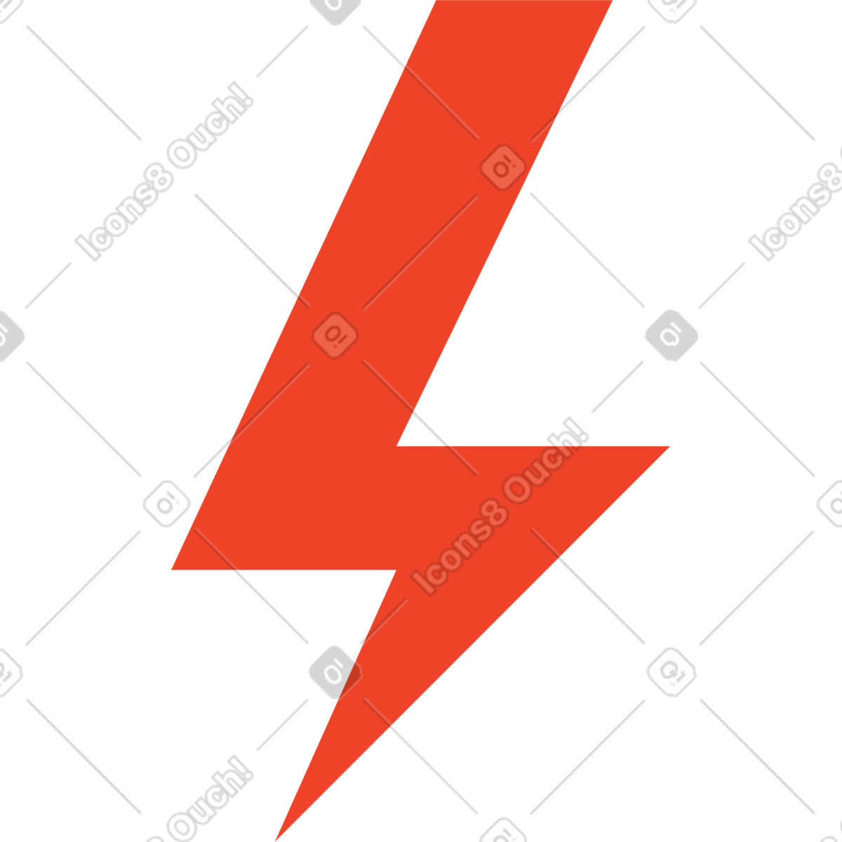 Lightning illustration in Polar style download in PNG, SVG