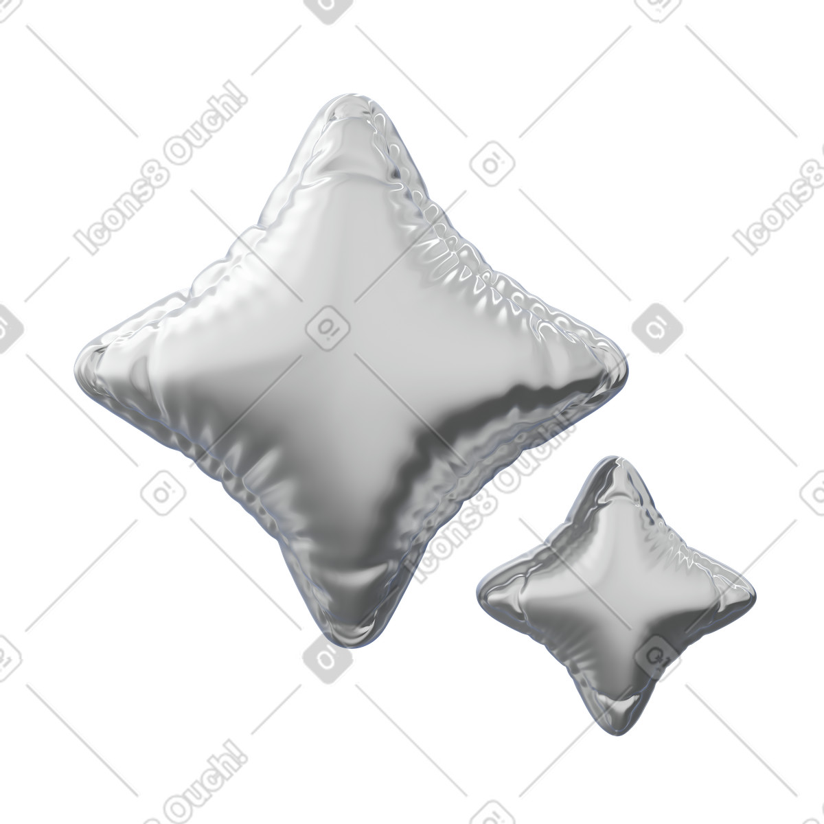 Ki-sterne-Illustration im 3D Plush icons-Stil als Download in PNG, SVG