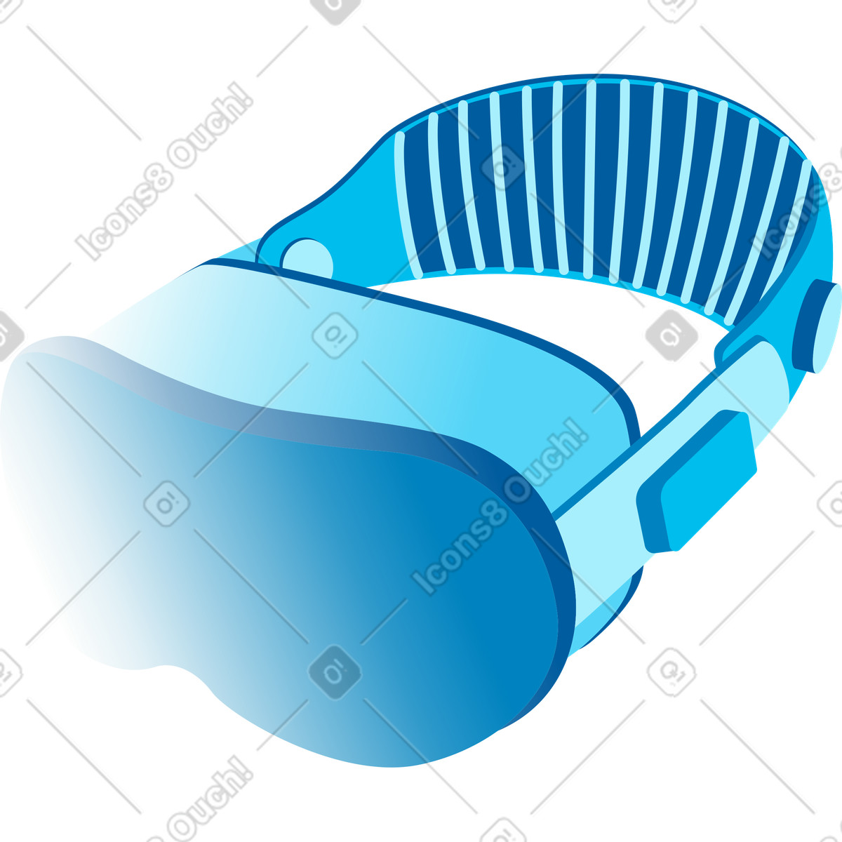 Illustration Lunettes vr dans le style Icy à télécharger aux formats PNG, SVG