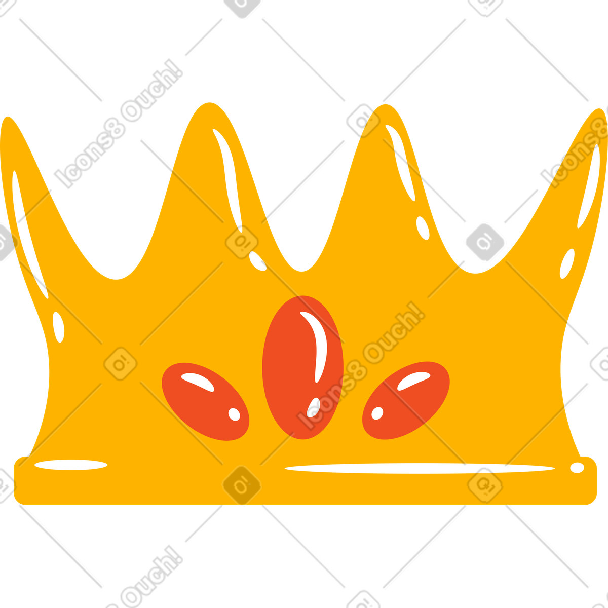 Illustration Couronne dans le style Flame à télécharger aux formats PNG, SVG