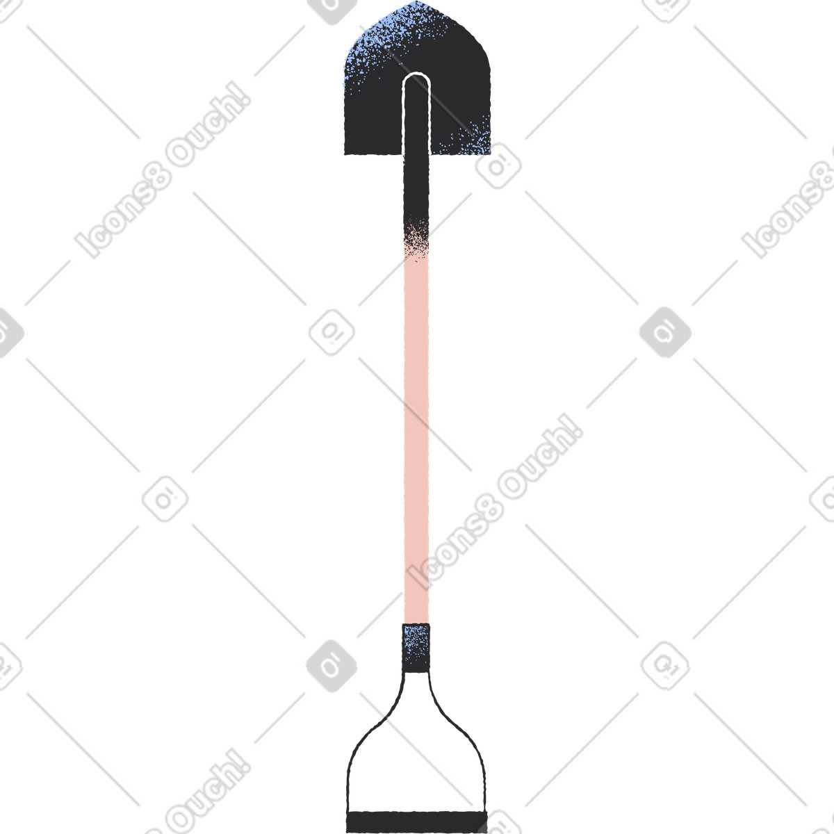 Pala illustrazione in stile Pablo scarica in PNG, SVG