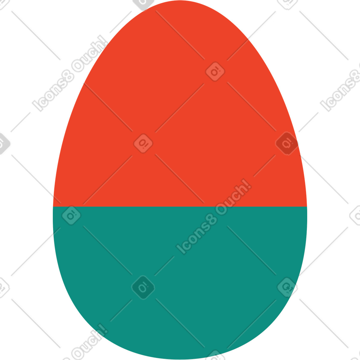 Ilustração de Ovo em no estilo Polar para baixar em PNG, SVG