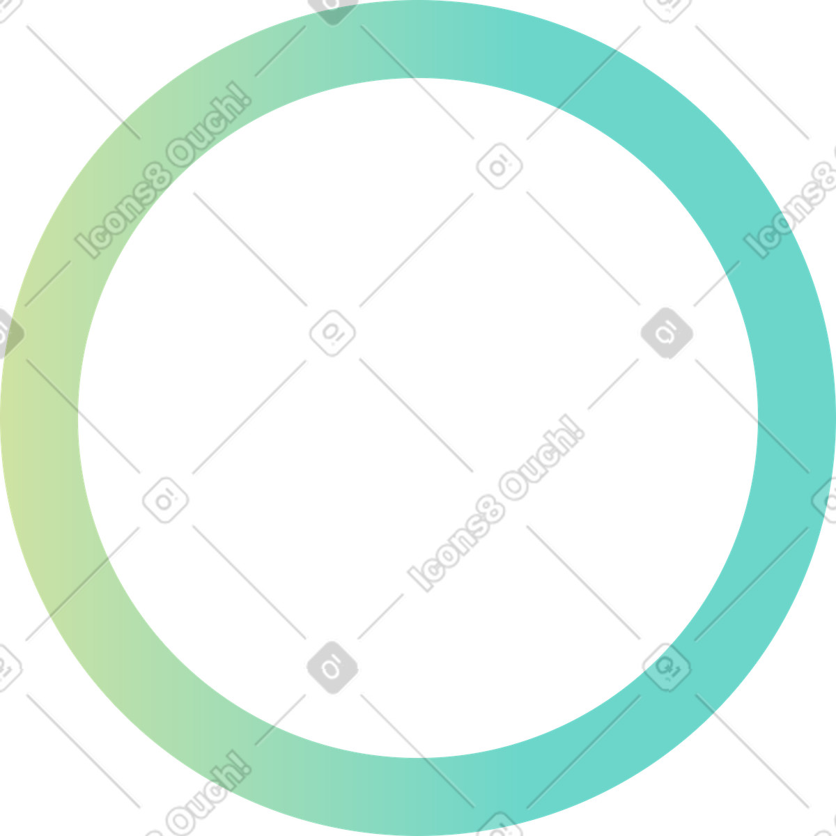 Gradiente lineare del cerchio illustrazione in stile Office scarica in PNG, SVG