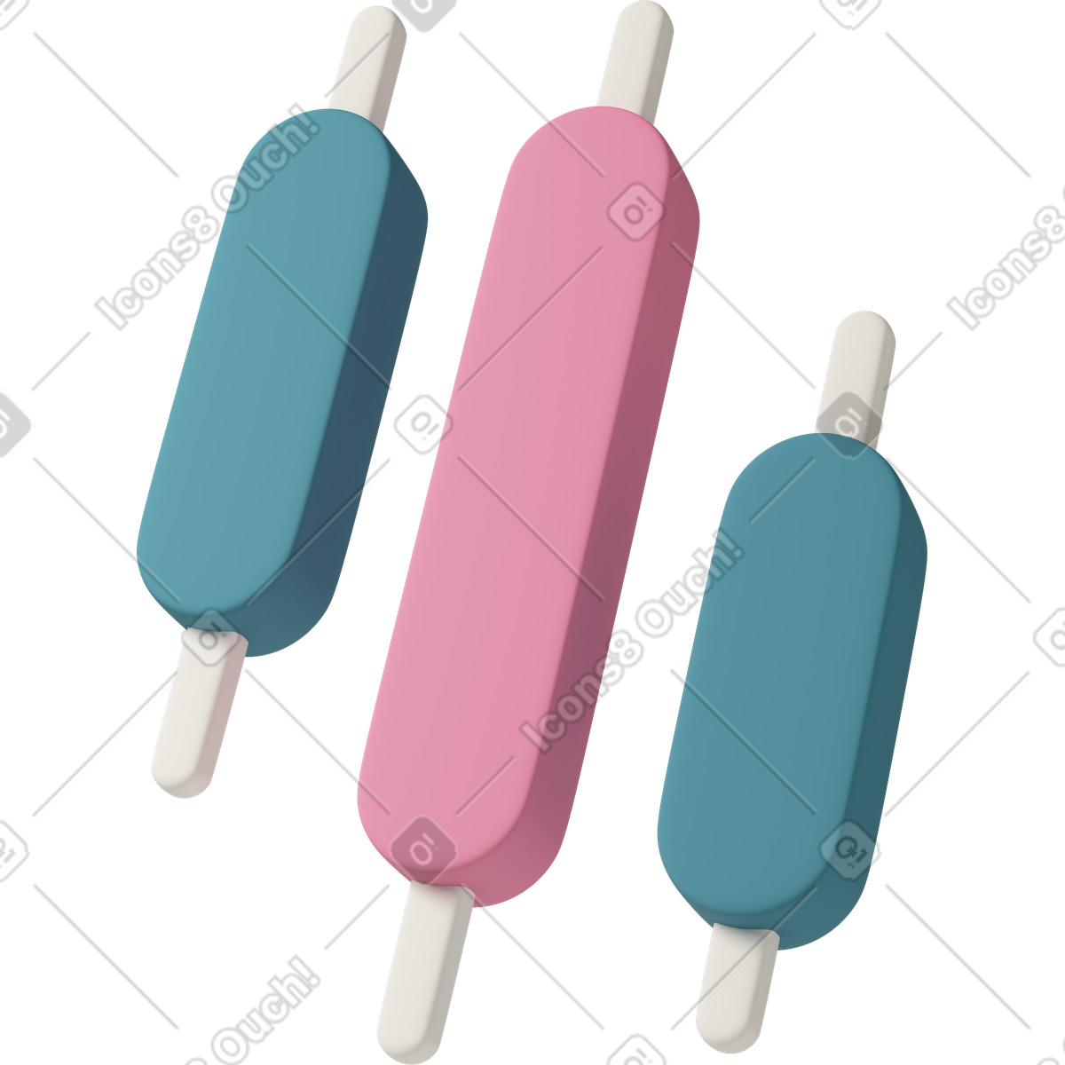 Ilustração de Micro candlestick chart em no estilo 3D Casual life para baixar em PNG, SVG