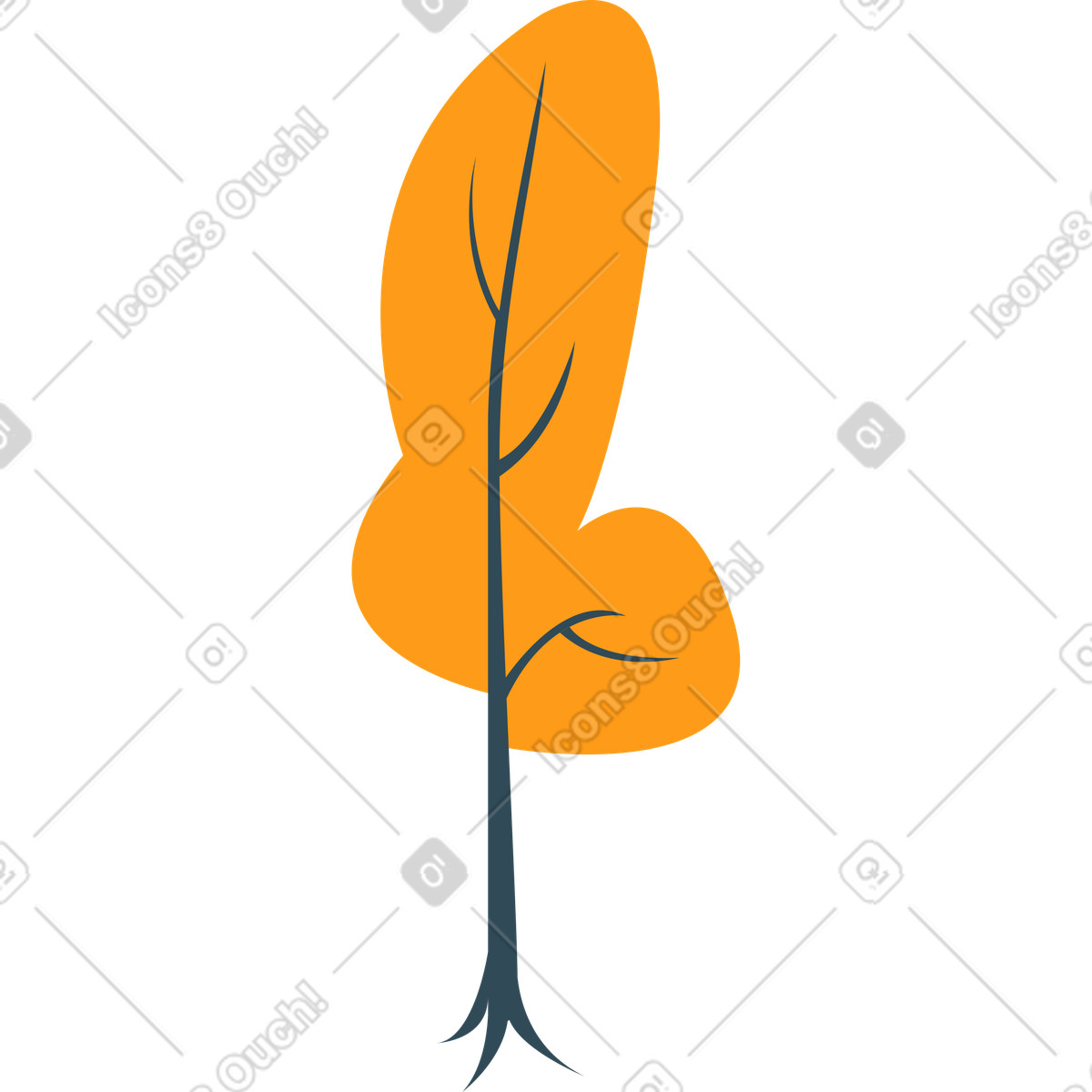 Illustration Arbre dans le style Kingdom à télécharger aux formats PNG, SVG