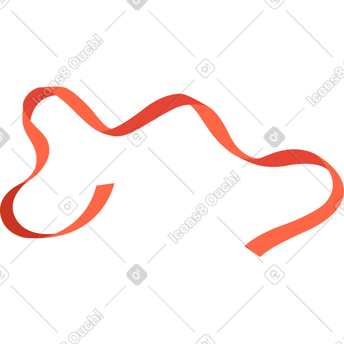 Ilustración Cinta de raso en estilo Social a descargar en PNG y SVG