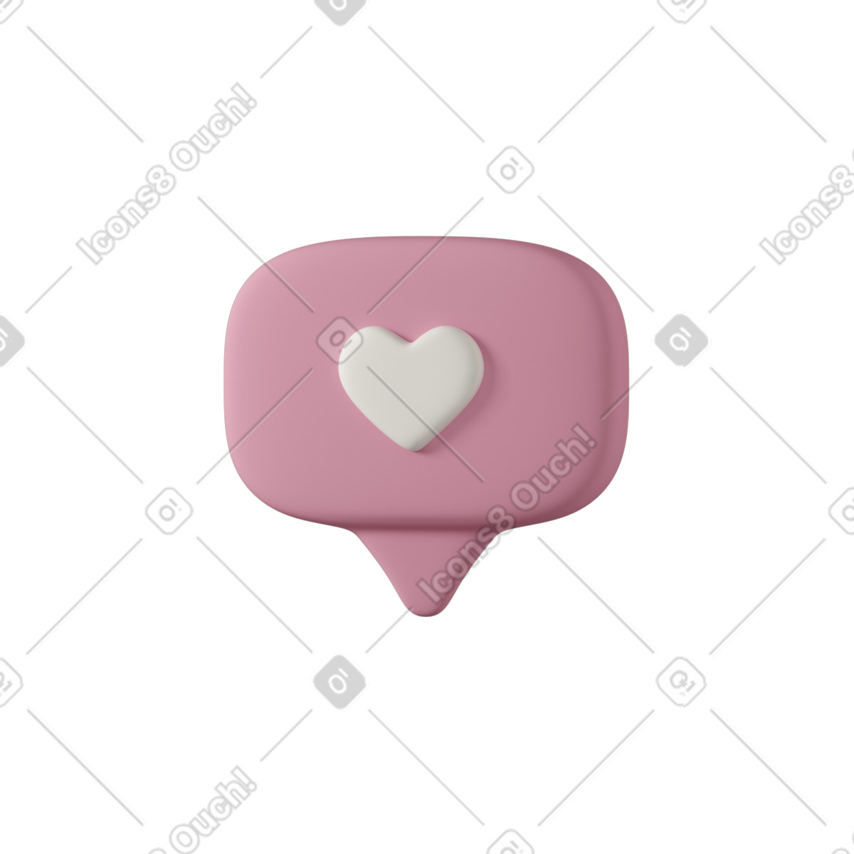 Like-Illustration im 3D Casual life-Stil als Download in PNG, SVG