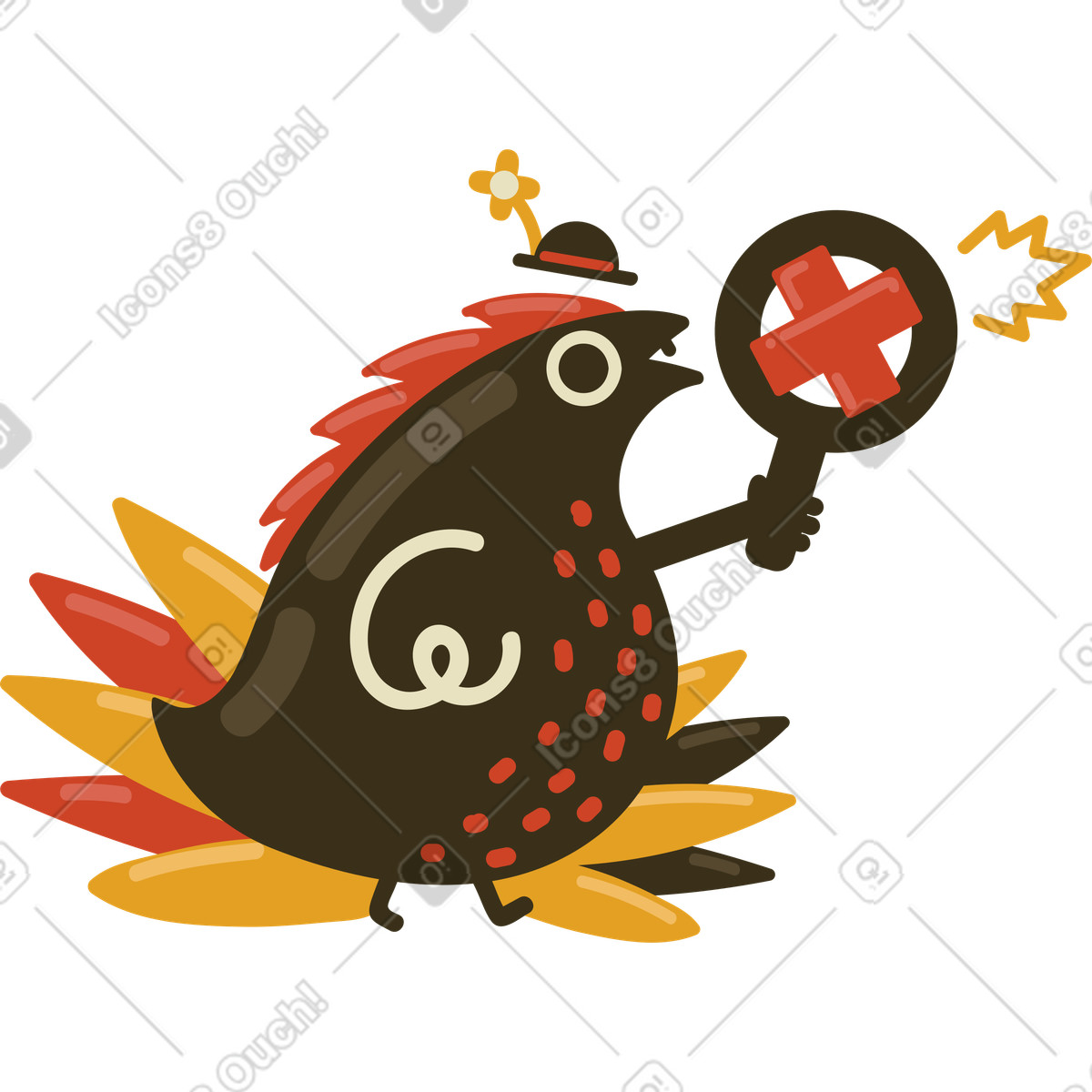 Page not found animated illustration in GIF, Lottie (JSON), AE
