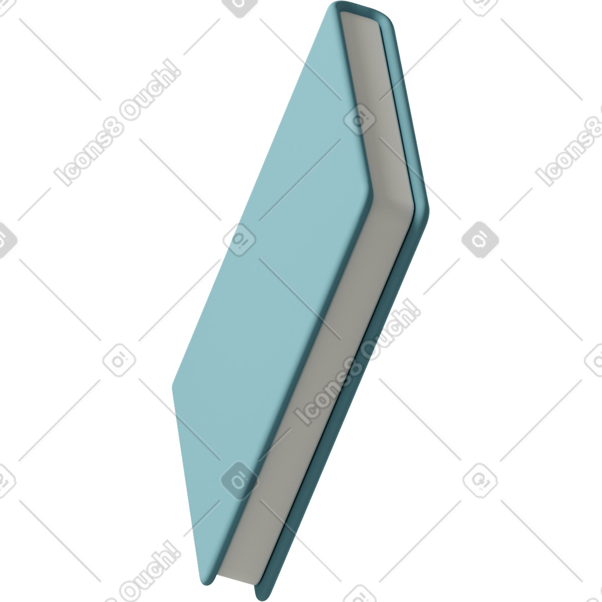 Ilustração de Close up of blue book em no estilo 3D Casual life para baixar em PNG, SVG