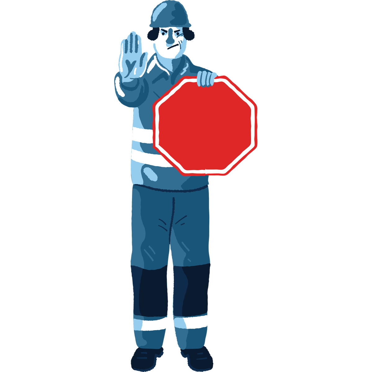 Guardia del traffico illustrazione in stile Cherry scarica in PNG, SVG