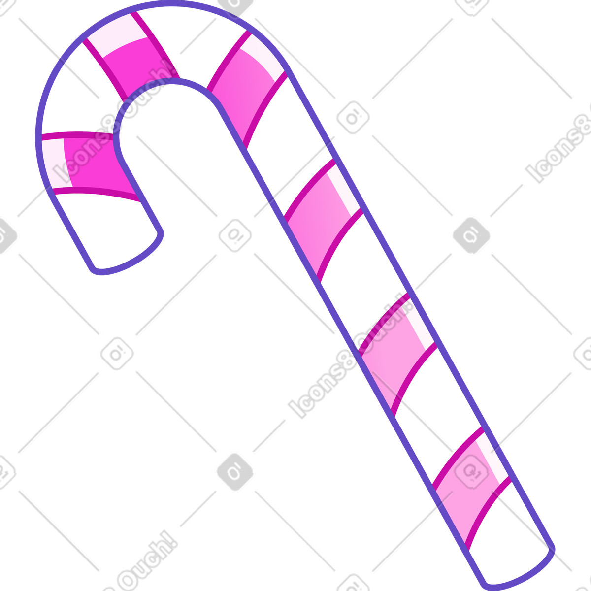 Small candy illustration in Rainbow style download in PNG, SVG