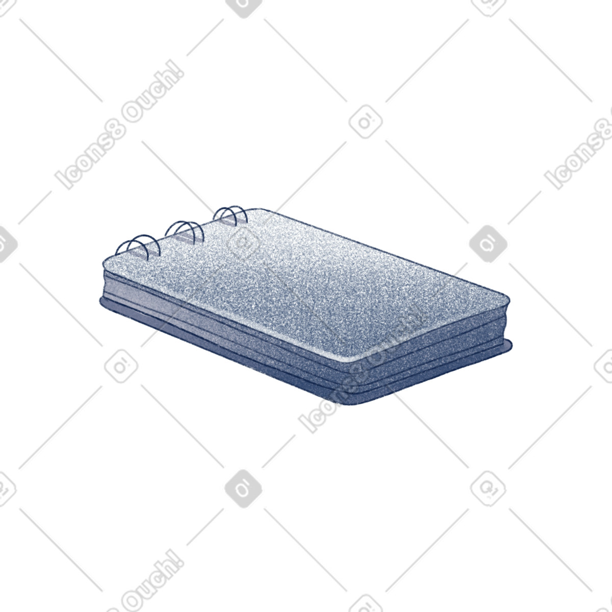 Haze スタイルの Small notepad のイラストをPNG、SVG形式でダウンロード