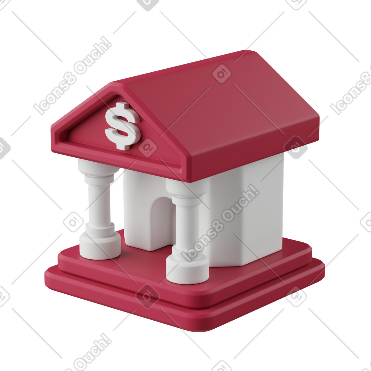 Bank illustration in PNG, SVG