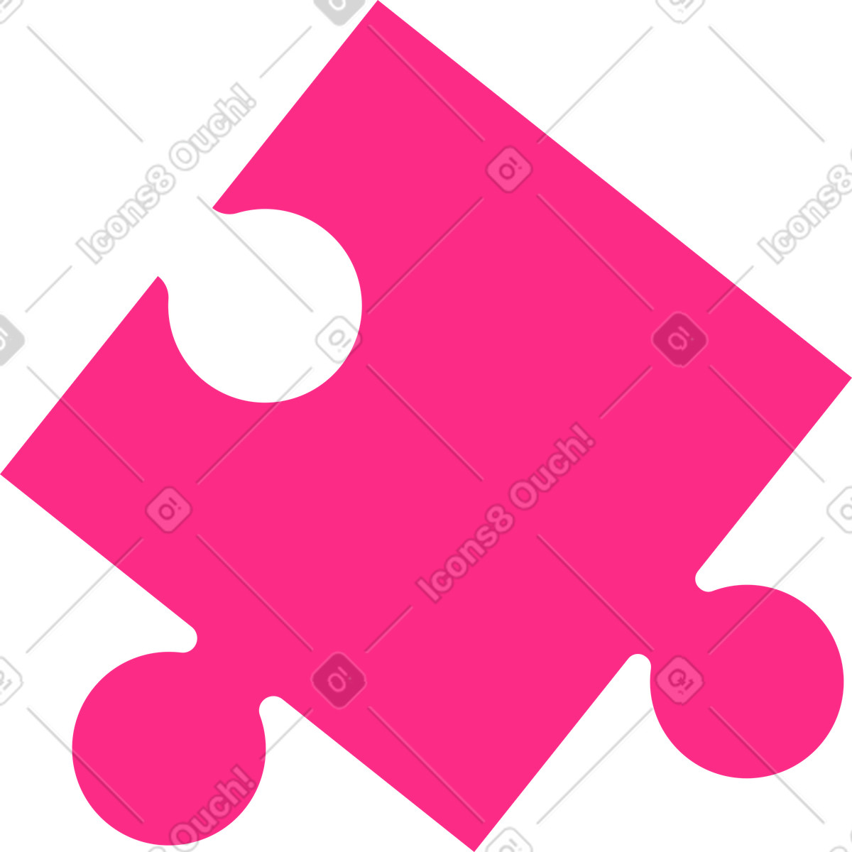 Ilustração de Quebra-cabeça rosa em no estilo Knotty para baixar em PNG, SVG