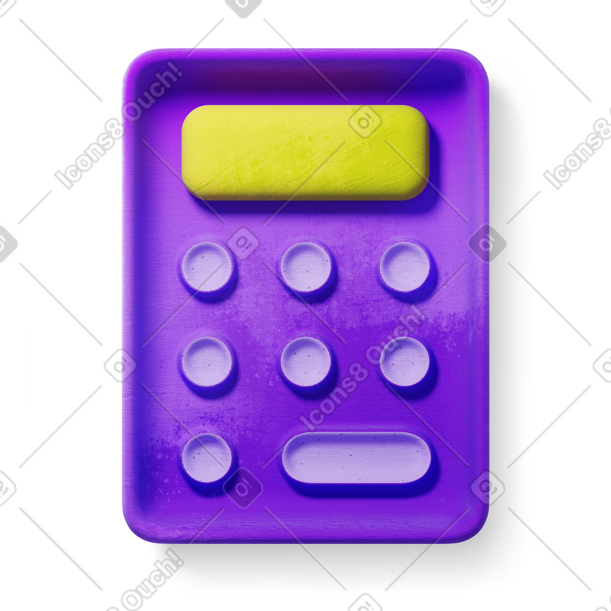 Calculator illustration in 3D Microsoft Fluent illustration style download in PNG, SVG