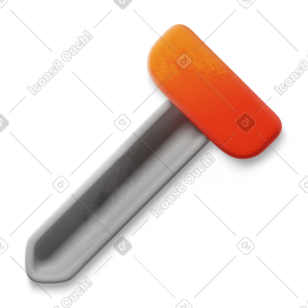Nail illustration in 3D Microsoft Fluent style download in PNG, SVG