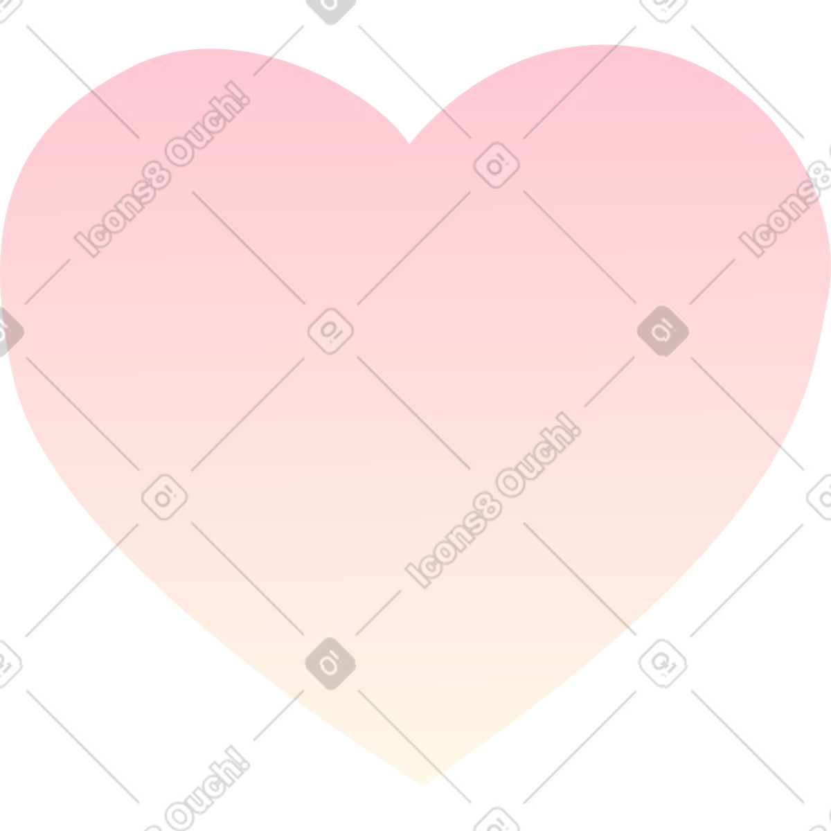 Cuore illustrazione in stile Beam scarica in PNG, SVG