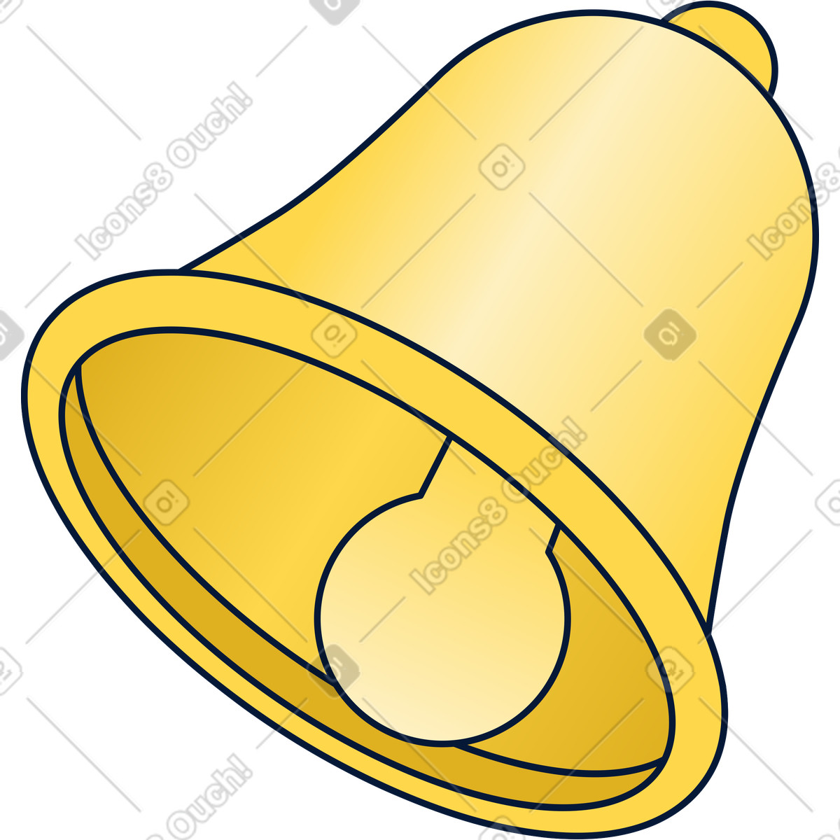 Bell illustration in Neat style download in PNG, SVG