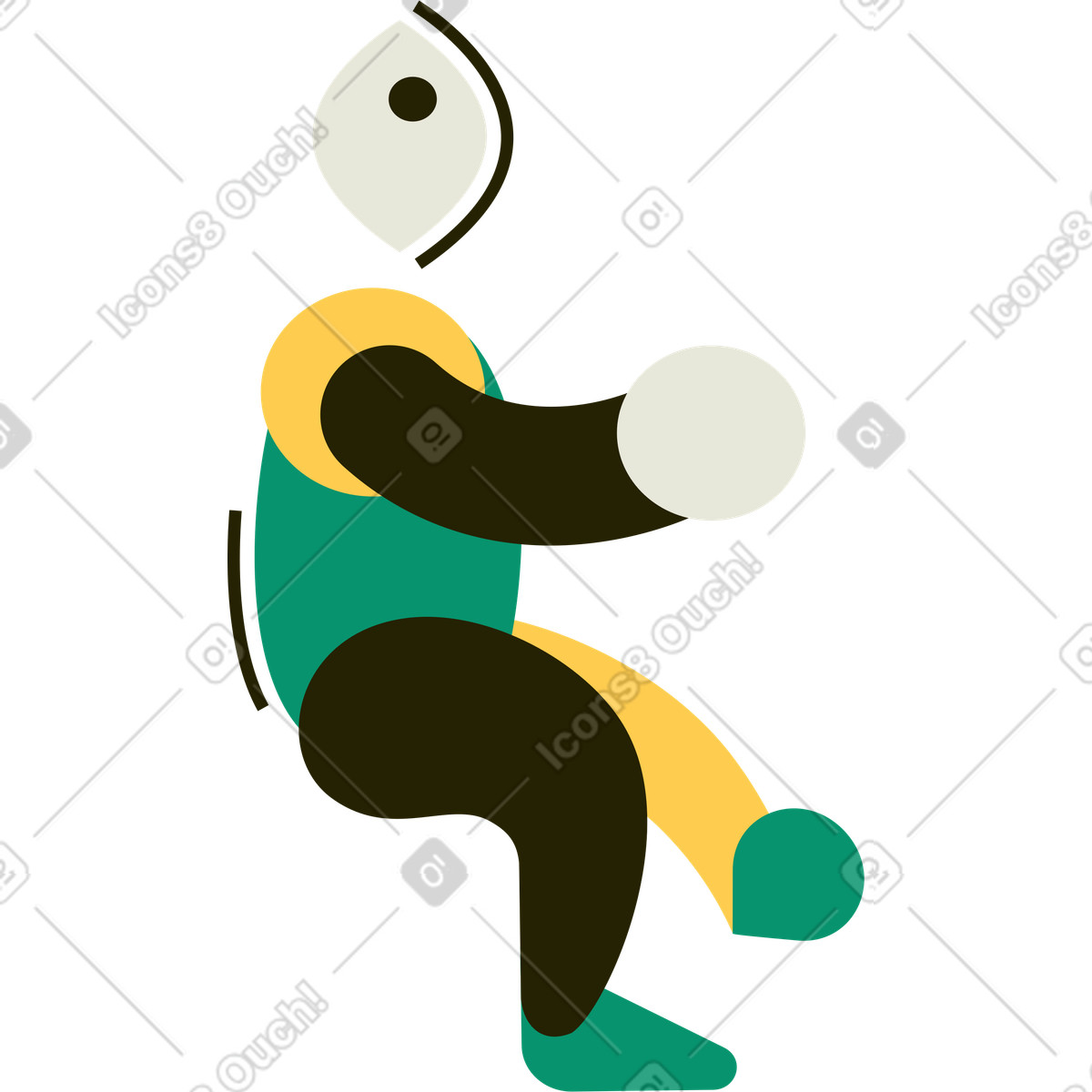 Ilustração de Homem em no estilo Spot para baixar em PNG, SVG