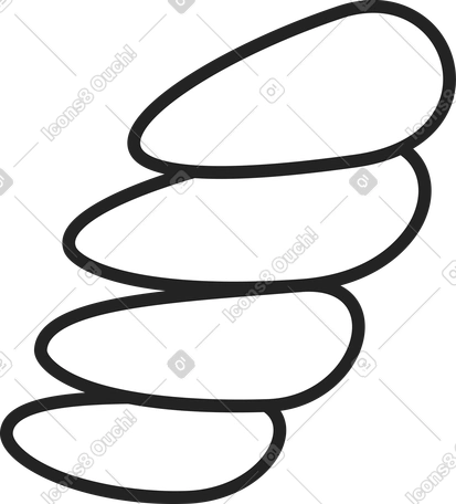 PNG, SVG 형식의 네 손가락 일러스트레이션