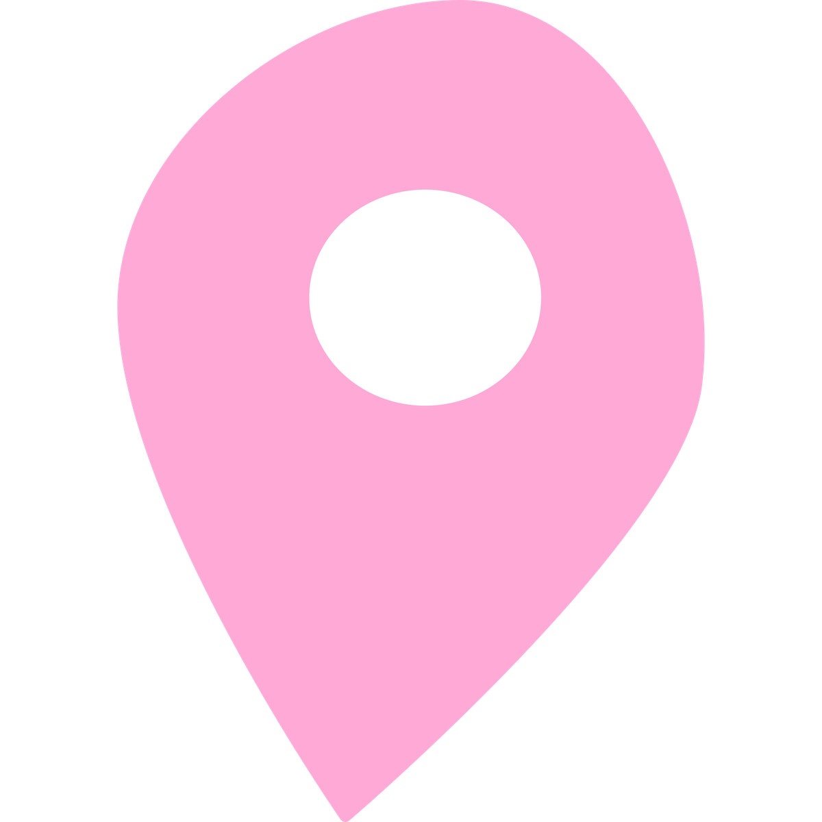 Pink location tag illustrazione in stile Bouncy scarica in PNG, SVG